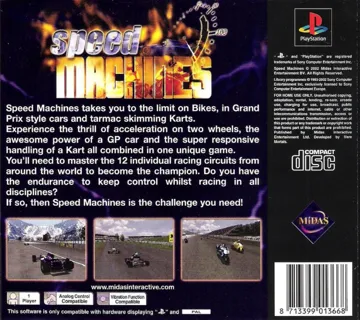 Speed Machines (EU) box cover back